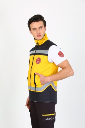 112 Acil Sağlık Yelek Sarı - Erkek