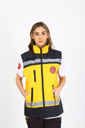112 Acil Sağlık Yelek Sarı - KADIN